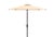 Traditional Athens 7.5 Ft Square Crank Umbrella, Beige With White Understripe For Sale - Image 3 of 6