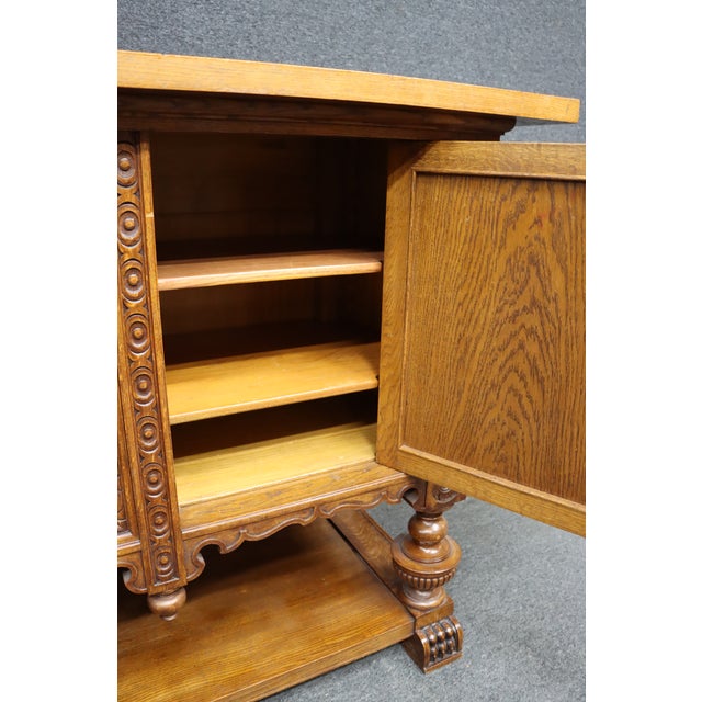 Christian Krass Renaissance Revival Carved Oak Sideboard For Sale - Image 18 of 18