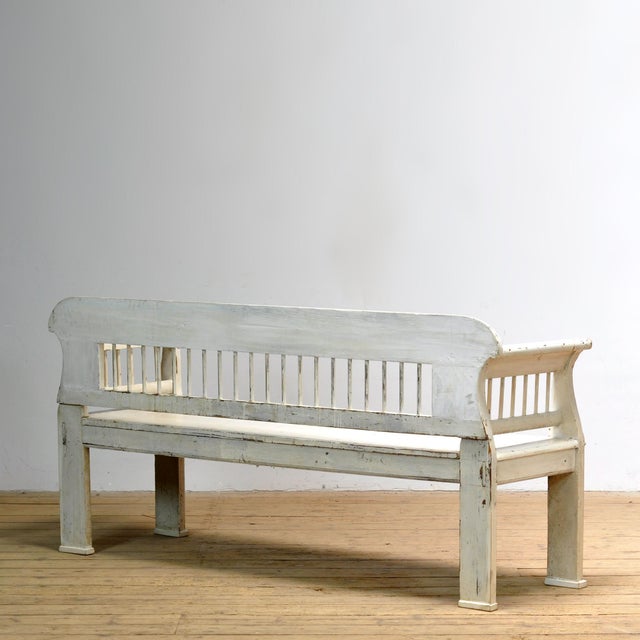 Antique Pine Bench, 1900s For Sale - Image 11 of 12
