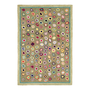 Dash & Albert by Annie Selke Cat's Paw Sage Micro Hooked Wool Rug, 2' x 3'