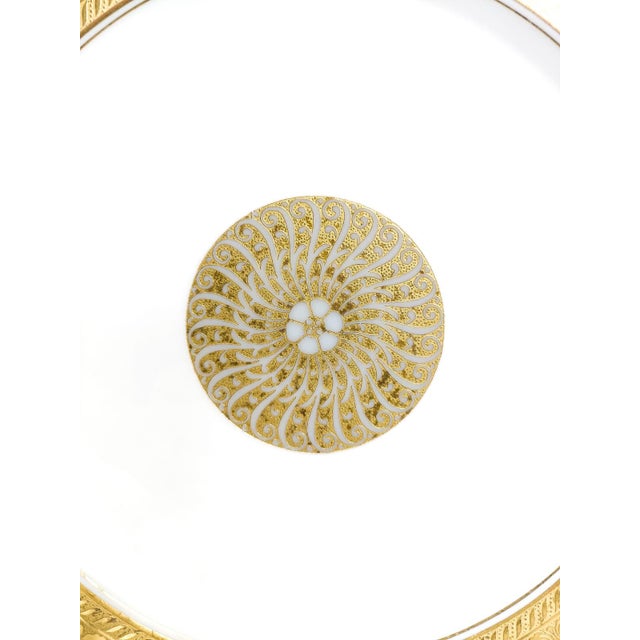 Mid 20th Century Circa 1935–1955 22k Gold Encrusted Vintage Heinrich & Co. Selb Bavaria Plates- Set of 4 For Sale - Image 5 of 7