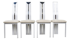 Vintage Postmodern Dining Chairs, 1980s, Set of 4