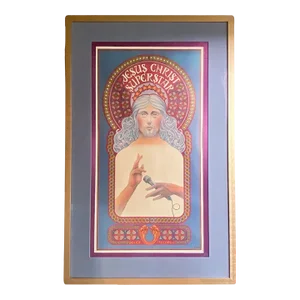1971 David Byrd Decca Records, First Printing, Jesus Christ Superstar Poster