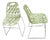 Vintage Green Nylon Dining Chairs by Crassevig, 2005, Set of 2 For Sale