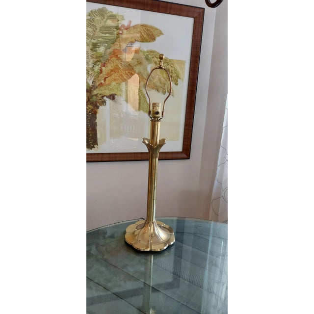 Late 20th Century Brass Stiffel Tulip Lamp For Sale - Image 11 of 11