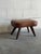 Mid-Century Modern Vintage Scandinavian Mid Century Leather Footstool Ottoman For Sale - Image 3 of 8