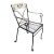 Vintage Salterini Wrought Iron Outdoor Patio Dining Chair For Sale