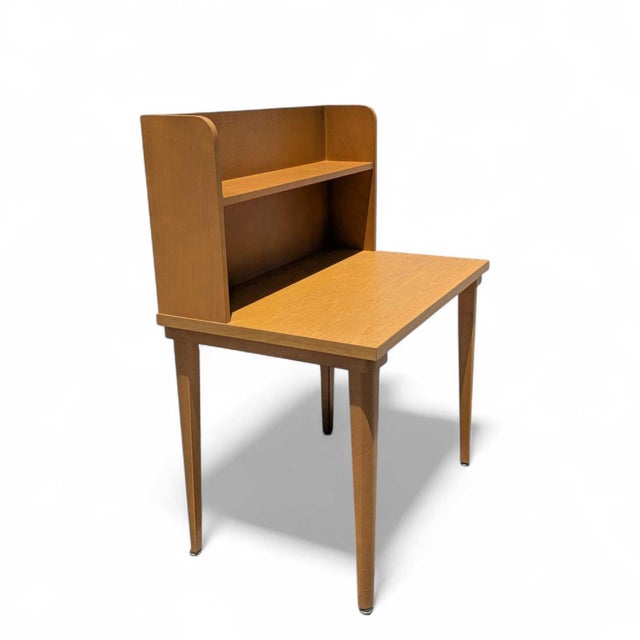 Mid-Century Laminate Desk With Hutch and Bookshelf, Mid-Century Modern For Sale - Image 11 of 17