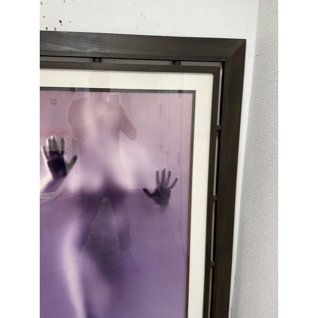 Contemporary Contemporary Male + Female Blurred Figural Prints, Framed, Pair For Sale - Image 3 of 12
