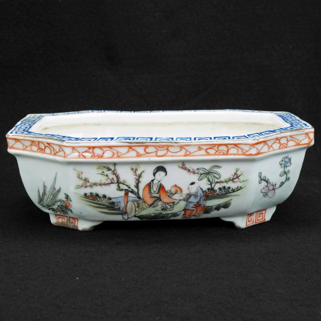 Antique Chinese Polychrome Jiaqing Reign Bulb Pot For Sale - Image 13 of 13