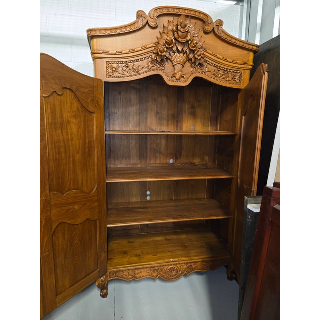 1980s French Wedding Armoire For Sale - Image 4 of 8
