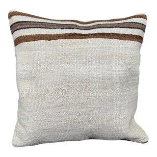 Turkish Hemp Pillow Cushion Natural Beige Brown Cushion Cover 20x20 For Sale
