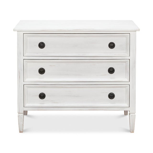 French Provincial White Painted Dresser | Chairish