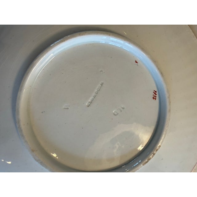 Late 19th Century Antique 1891 Wedgwood Majolica Pink Nautilus Shell Dessert Plate For Sale - Image 5 of 12