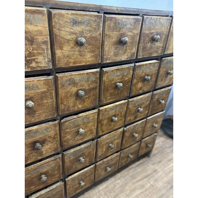 Antique Bank of Shop 25 Drawers For Sale - Image 5 of 18