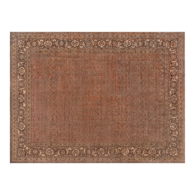 Oversized 1920s Persian Tabriz Rug For Sale