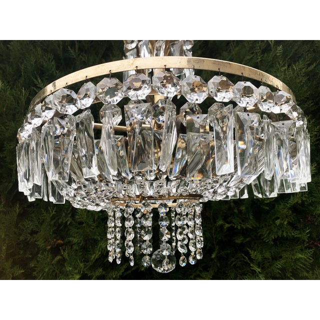 Cut Crystal Chandelier, 1970s For Sale - Image 9 of 18