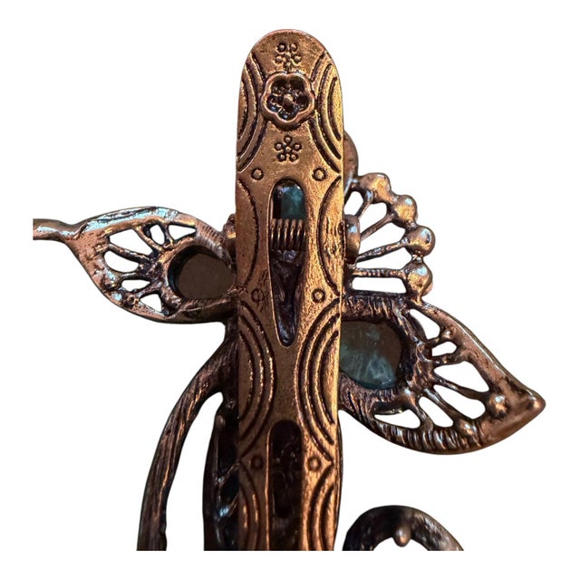 American Vintage Butterfly Barrette For Sale - Image 3 of 3
