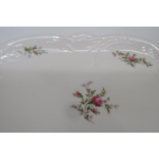 Rosenthal Ivory Rose Sanssouci Germany Large Serving Platter Tray 4581b For Sale - Image 9 of 16