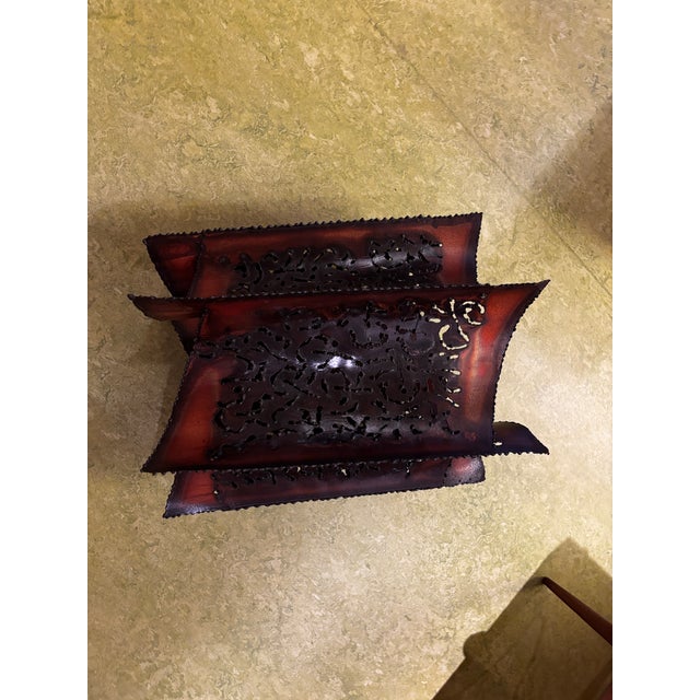 Brown Large Brutalist Lamp from Accolay, France, 1960 For Sale - Image 8 of 17