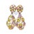 Bochic “Orient” Amethyst, Peridot, Citrin & Topaz Set 18K Gold&Silver Earrings Natural Citrin Cabochons 4 carats Natural...