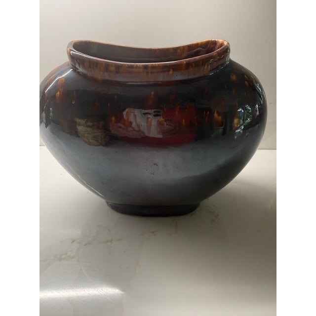 7 Pieces of Mid 19th Century Bennington Brown/Yellow Glaze Spongeware For Sale - Image 9 of 12