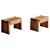 T38 Bedside Tables in Oak attributed to Pierre Chapo, 2010, Set of 2 For Sale - Image 15 of 15