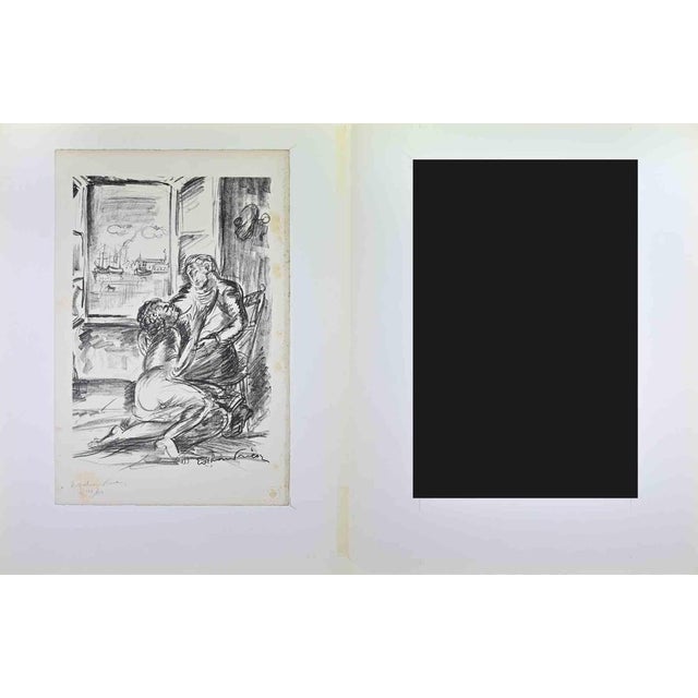 Lithograph realized in 1927 Signed in the plate. Hand signed and numbered in pencil. Edition of 150. Le Chien de Pique...