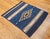 Blue Vintage Mexican Saltillo Serape Kilim Rug, Flat-Woven Wool Blanket, Royal Blue, 2x2 For Sale - Image 8 of 10