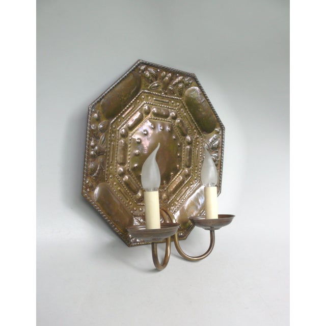 An electrified chandelier from the Art Nouveau period, handcrafted in Germany. It is made of high-quality brass. The...