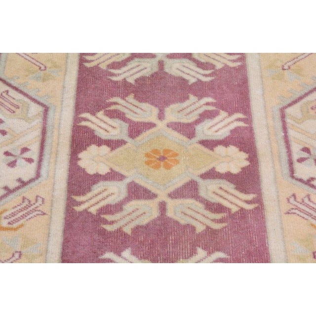 Turkish Vintage Turkish Anatolian Hand Knotted Wool Runner Rug,2'8"X13'8" For Sale - Image 3 of 4