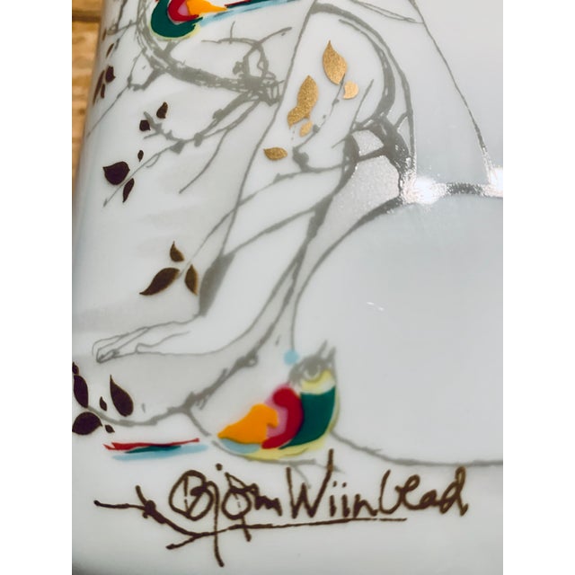 1960s Mid-Century 1965 Rosenthal 'Love Story' Porcelain Vase by Danish Artist Bjørn Wiinblad For Sale - Image 5 of 12