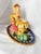 Ceramic Vintage Mid-Century Modern, 1950s Italian Majolica Griffin Chambersticks, Hand-Painted Ceramic Pair For Sale - Image 7 of 16