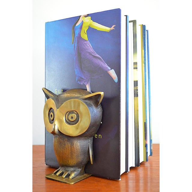Mid-Century Modern Owl Bookends by Walter Bosse for Herta Baller, 1950s, Set of 2 For Sale - Image 4 of 7