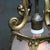 French Art Nouveau Brass and Etched Glass Lantern Pendant Light, 1920s For Sale - Image 3 of 12
