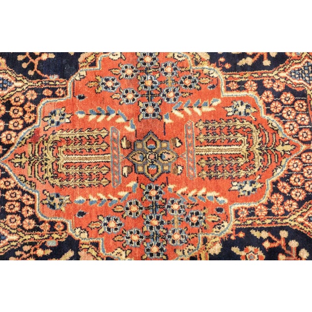 Antique Kashan Rug 4'8'' x 6'11'' For Sale In New York - Image 6 of 12