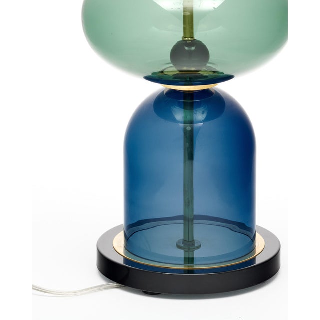 Murano Glass Ettore Sottsass Style Urn Lamps For Sale - Image 9 of 9