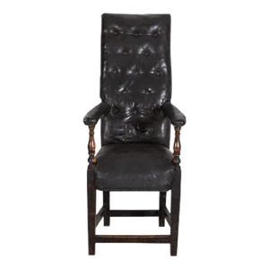 Irish Button Back Artist Sitters Chair, 19th Century