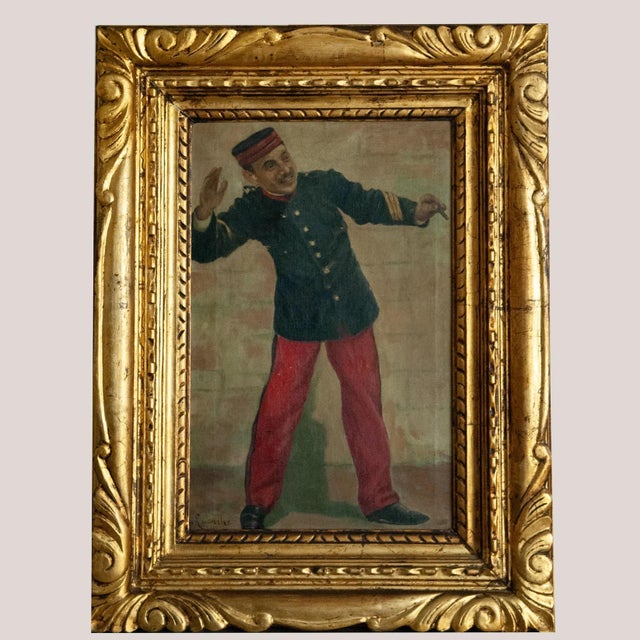 J. Cusachs, Young Private, 1890s-1900s, Oil on Canvas, in Good conditions. Designed 1890 to 1919
