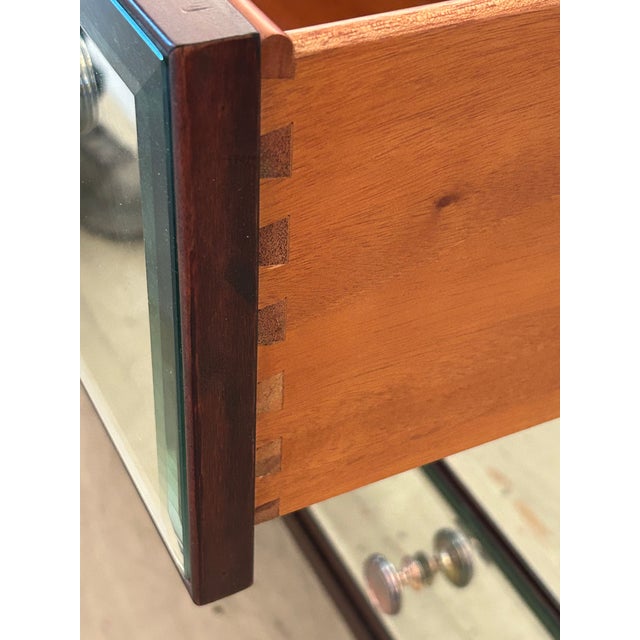 Ethan Allen Mahogany & Mirrored Dresser Nightstands For Sale - Image 11 of 12