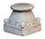 Stone Antique Carrera Marble Column Base For Sale - Image 7 of 11