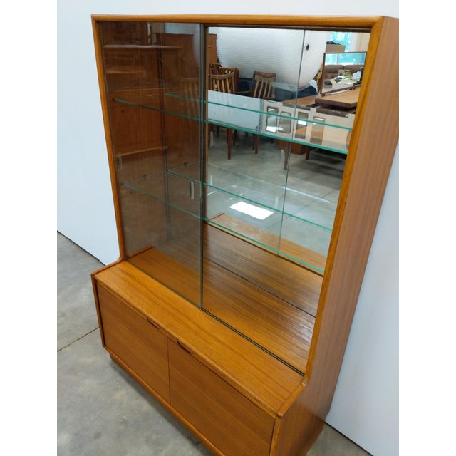 Wood Vintage Mid Century Modern Teak Cabinet by Turnidge of London For Sale - Image 7 of 8