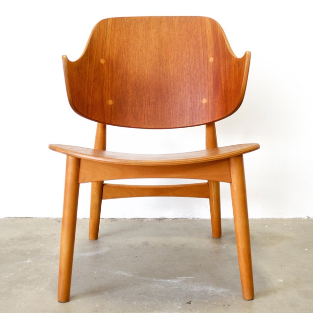 1950s Randers Stolefabrik Model #307 Teak & Beech Chair Designed by Jens Hjorth For Sale - Image 5 of 8
