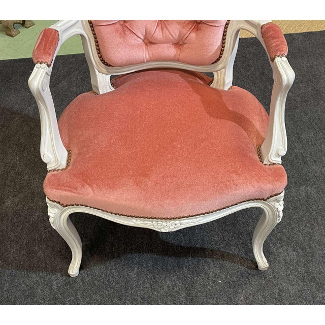 Louis XV Style Cabriolet Armchair, 1970s For Sale - Image 3 of 10