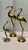1970s Palm Beach Regency Solid Brass "Longevity" Crane Trio - Set of 3 For Sale In Mobile - Image 6 of 10