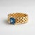 Watch Band Shaped Ring with topaz for Men, silver, gold. Men’s Topaz Watch Band Ring, Gold Plated Silver Statement Ring,...