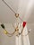 Vintage 5-Arm Sputnik Chandelier in Brass and Multicoloured Ceramic, United Kingdom, 1950s For Sale - Image 6 of 10