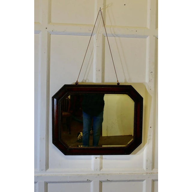 Large Antique Oak Wall Mirror, 1890s For Sale - Image 6 of 6