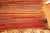 Mid 20th Century Nazmiyal Collection Warm Tones Tribal Vintage Moroccan Kilim Rug For Sale - Image 5 of 9