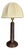 Brutalist French Wood Turned Mushroom Table Lamp in the style of Charles Dudouyt, 1950s For Sale